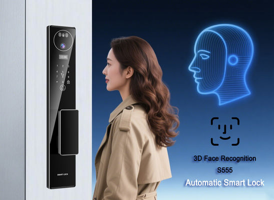 Smart Door Lock with 40-110mm Door Thickness 5000mAh Lithium Battery and 2 Years Warranty Digital Door Lock