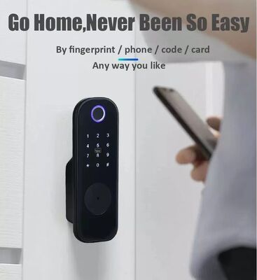 Hot Sell Waterproof  WIFI/TTlock Double-sided Fingerprint IP65 Finger Print Password Card Key Door Locks