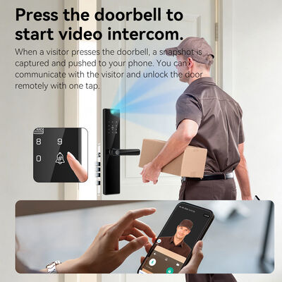 Hot Sale Camera Lock Visible Tuya Intercom Video Calls Smart Door Lock Security Factory OEM Wifi  Smart Lock