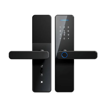 ROHS รหัสผ่านรอยนิ้วมือ ล็อคประตู Zigbee ความปลอดภัยสูง ล็อคประตูอิเล็กทรอนิกส์