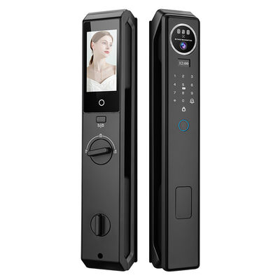 S959 รูปนิ้วมือ 3 มิติของใบหน้า Tuya Video Calling Smart Door Lock Keyless การเข้าถึงบัตรอัตโนมัติ Wifi Biometric Home Hotel Lock