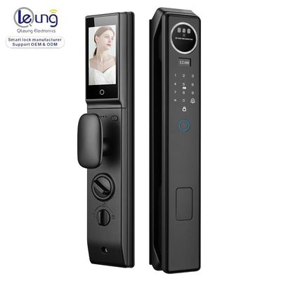 Qleung S959MAX ใบหน้า วิดีโอชีวภาพการเรียก การจําปริ้วมือ การ์ดกุญแจ Tuya App ปิดประตูสมาร์ทอัตโนมัติเต็ม