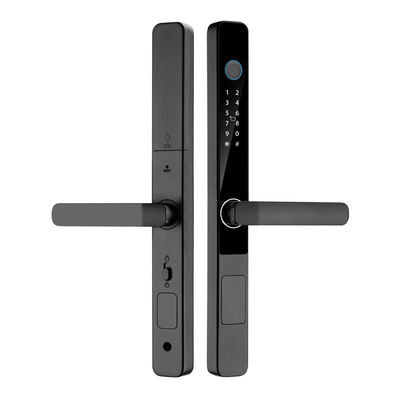 ไดจิทัลภายนอก IP65 กันน้ํา แผ่นร่องรอยนิ้วมือบัตรผ่าน ด้วย Tuya TTlock App ยาวไกล Unlock Smart Home Door Lock