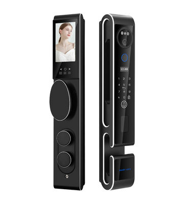 S666max ล็อคประตูพร้อมการจดจำใบหน้า 3D Face ID พร้อมวิดีโอคอล, คีย์การ์ด, รหัส, และวิธีการปลดล็อคหลายรูปแบบ