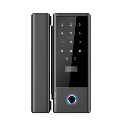 Qleung Glass G10s Tuya Wifi TTlock แอพ Cerradura รหัสลายนิ้วมือฉลาด คาร์ดกุญแจสมาชิกล็อคประตูบ้าน